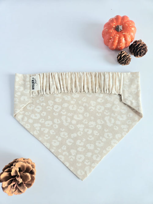 Bandana Léopard d'Automne Atelier Jozou