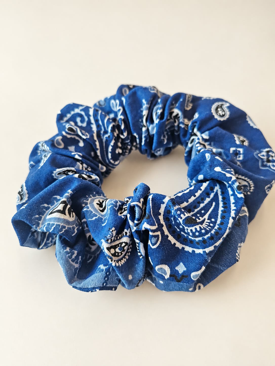 Chouchou Bandana Bleu Atelier Jozou