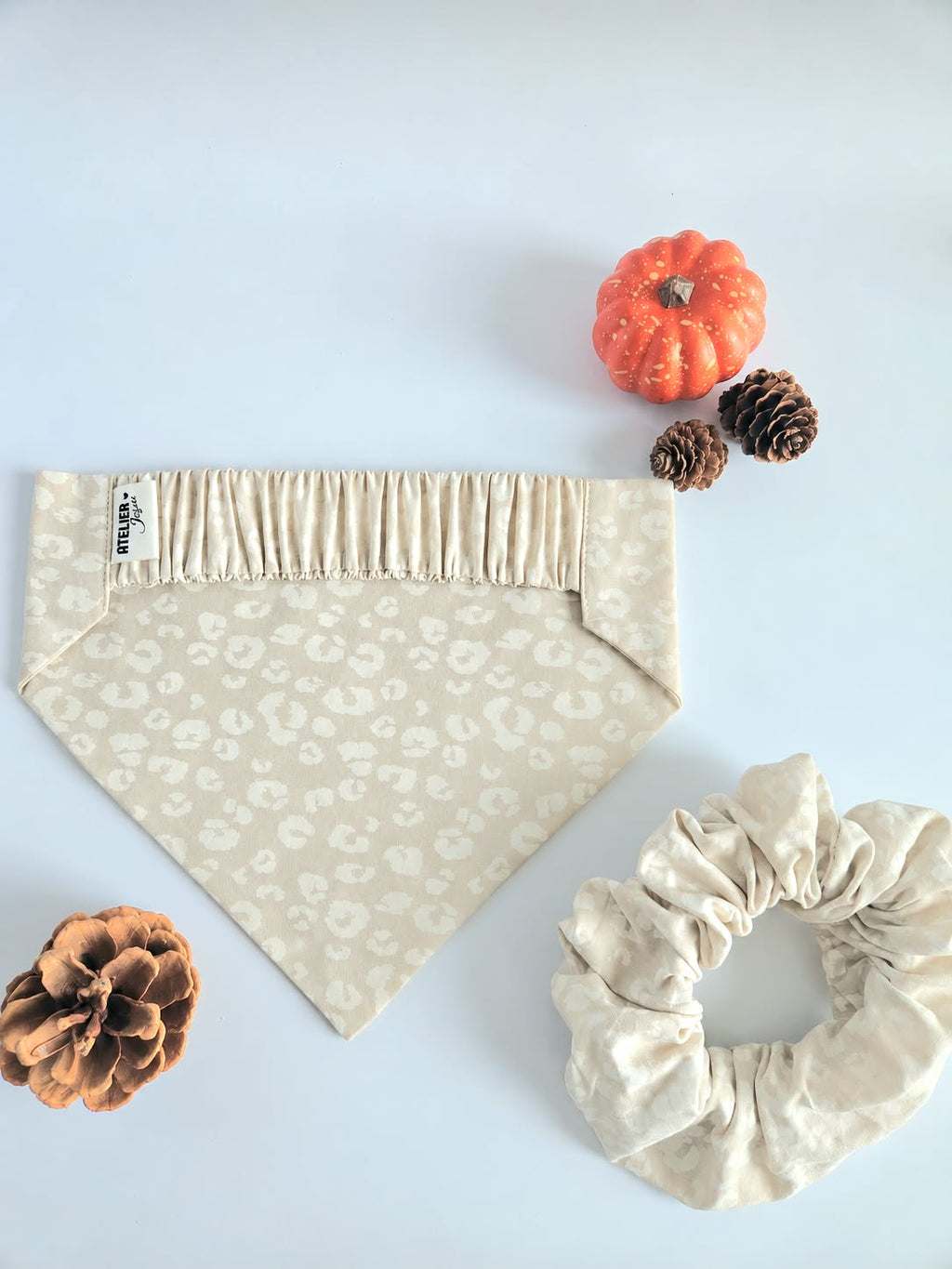 Bandana Léopard d'Automne Atelier Jozou